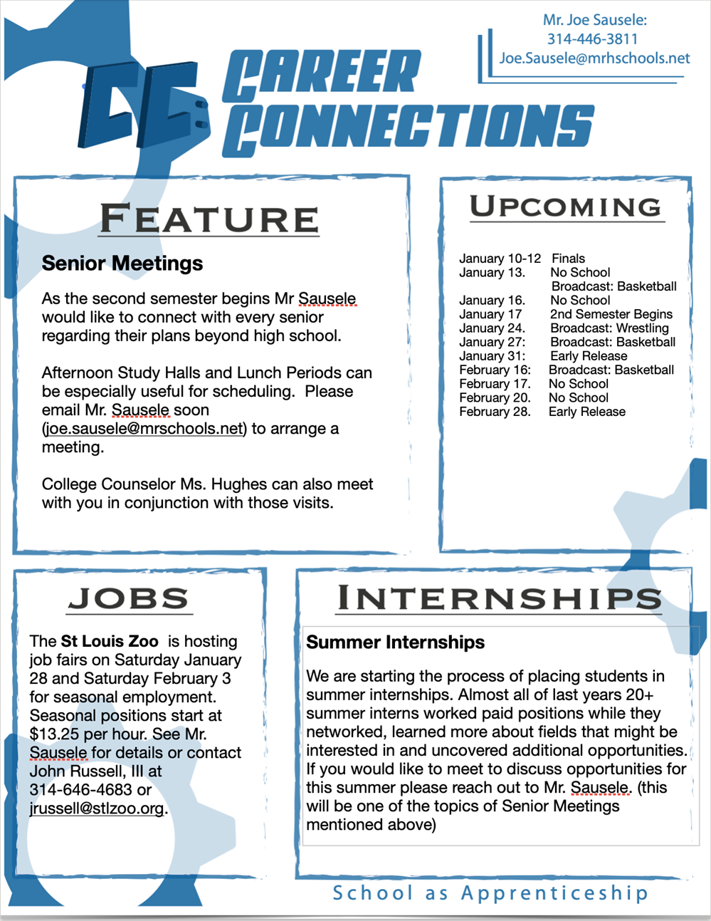 Career Connections Newsletter Career Connections Newsletter